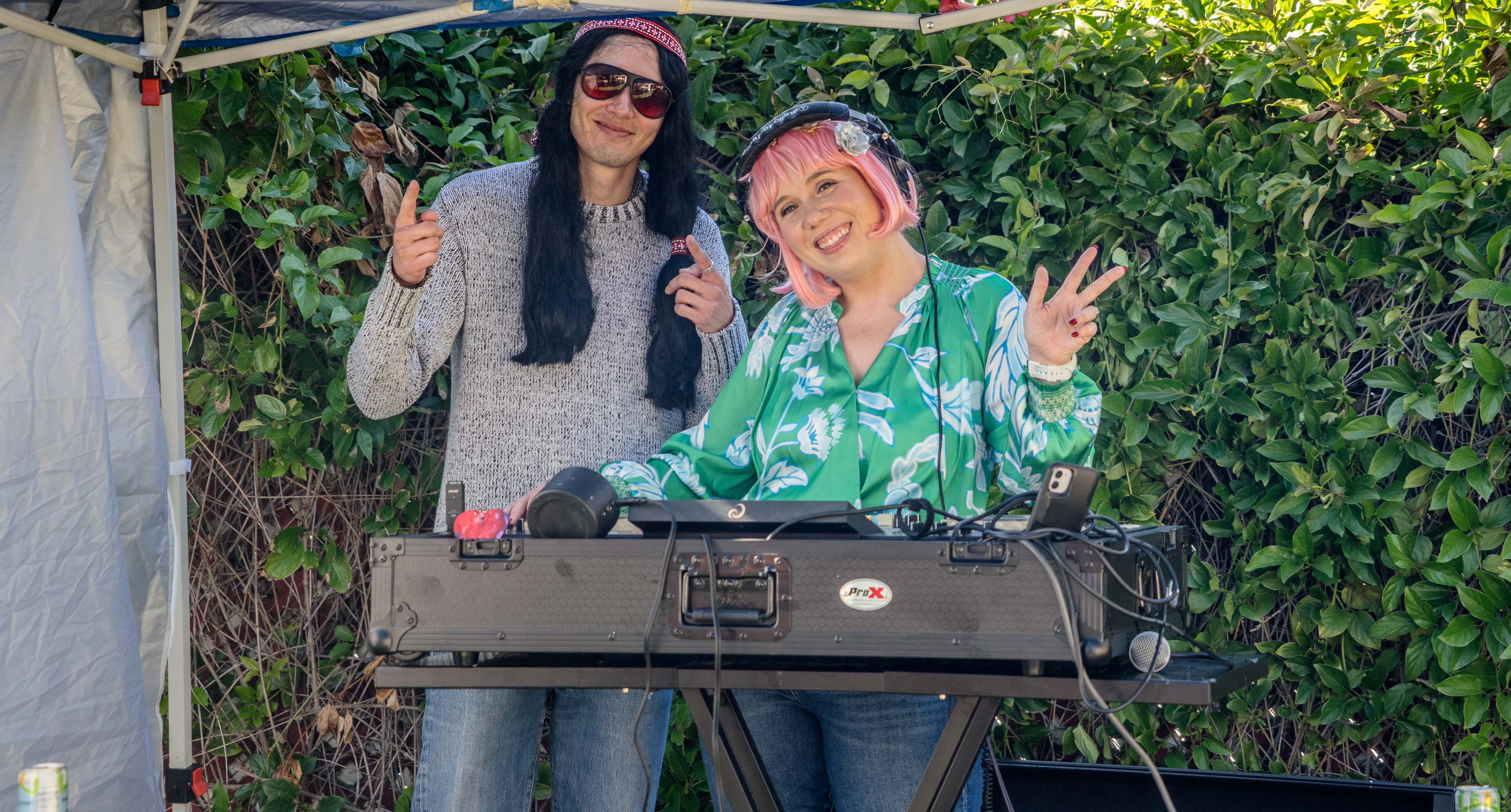 Fam Jam DJs at the decks